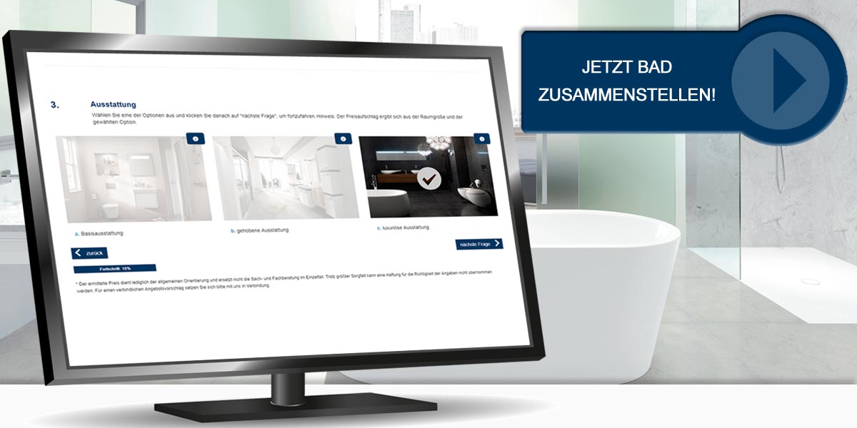 Badezimmer Konfigurator / Badkonfigurator - Badsanierung Kosten ... Badezimmer Konfigurator / Badkonfigurator - Badsanierung Kosten ...